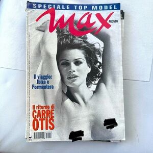 MAX Italia Top Model August 1995 Otis Tara Marcus Cash Bridget Brandi Charlize